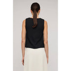 Top Lyric Sleeveless Top Black