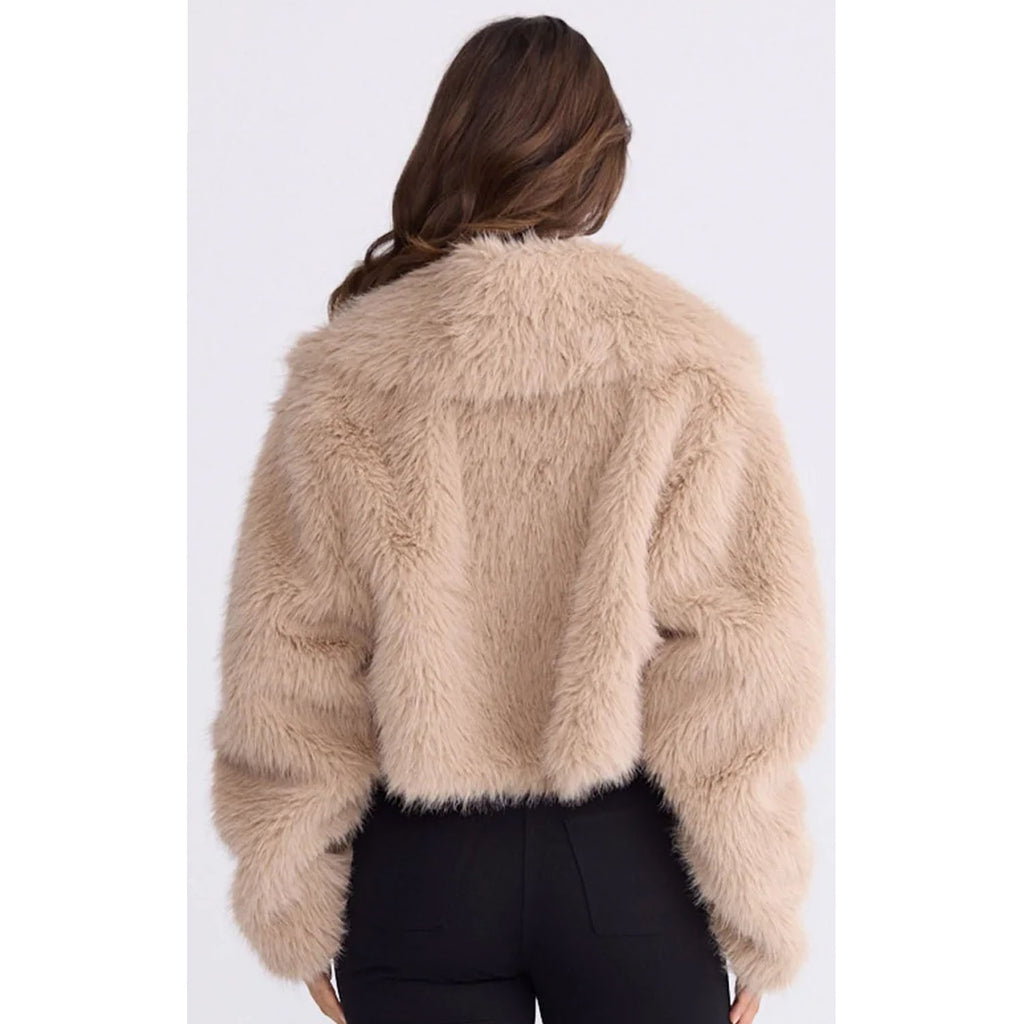 Jacket Fur Chantel - Beige