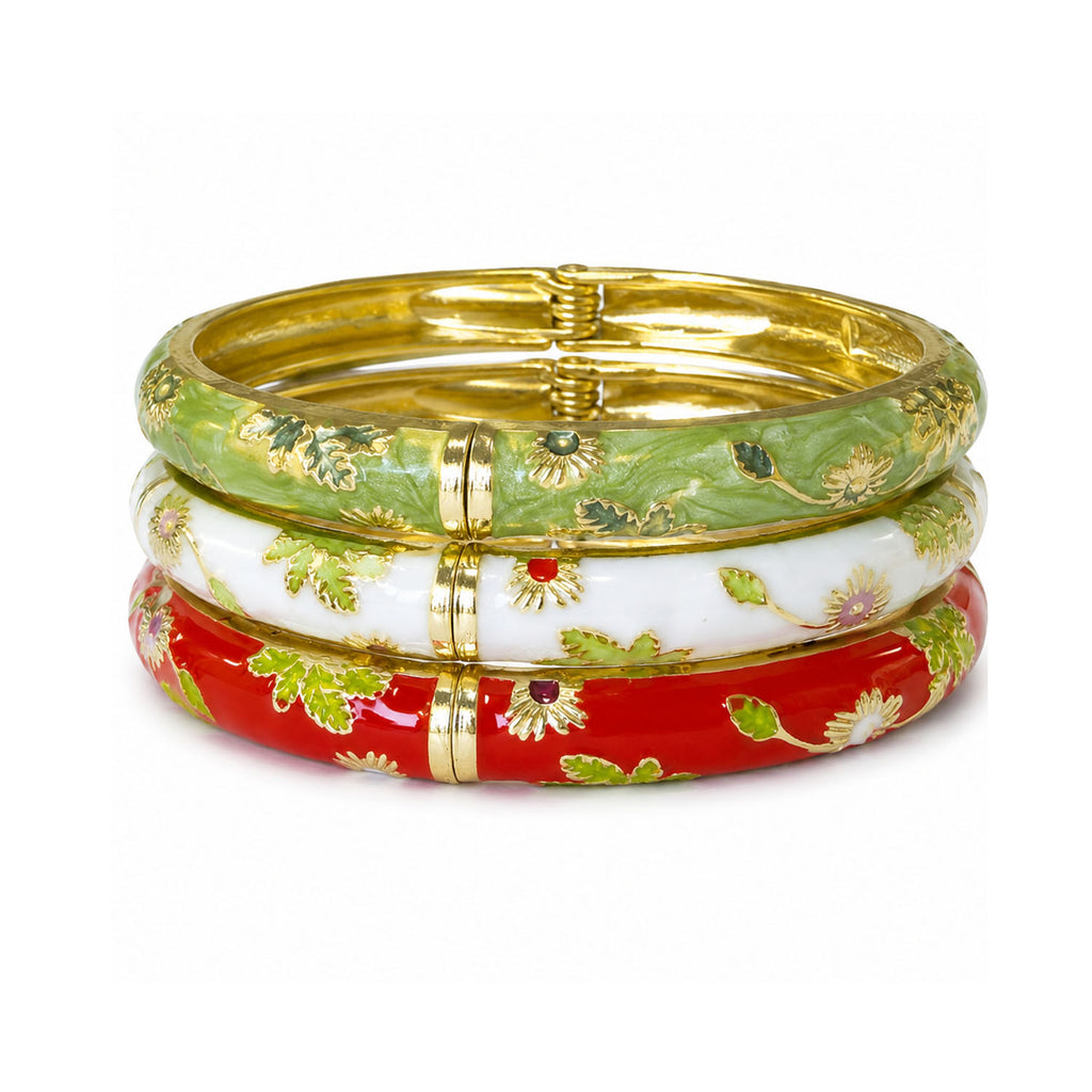 Bangle Enamel - Vine Red