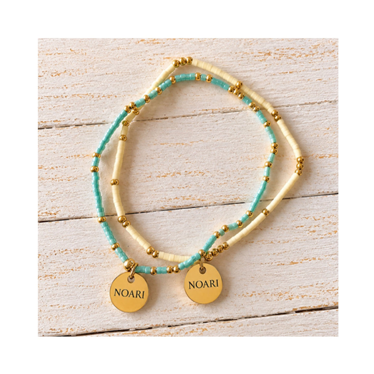 Bracelet Aloha - Aqua Set of 2