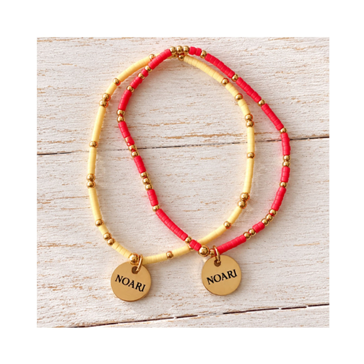 Bracelet Aloha - Coral Set of 2