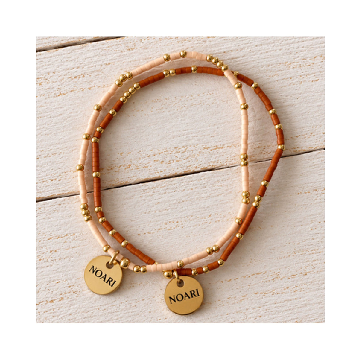 Bracelet Aloha - Tan Set of 2