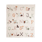 Baby Blanket - Alphabet Natural