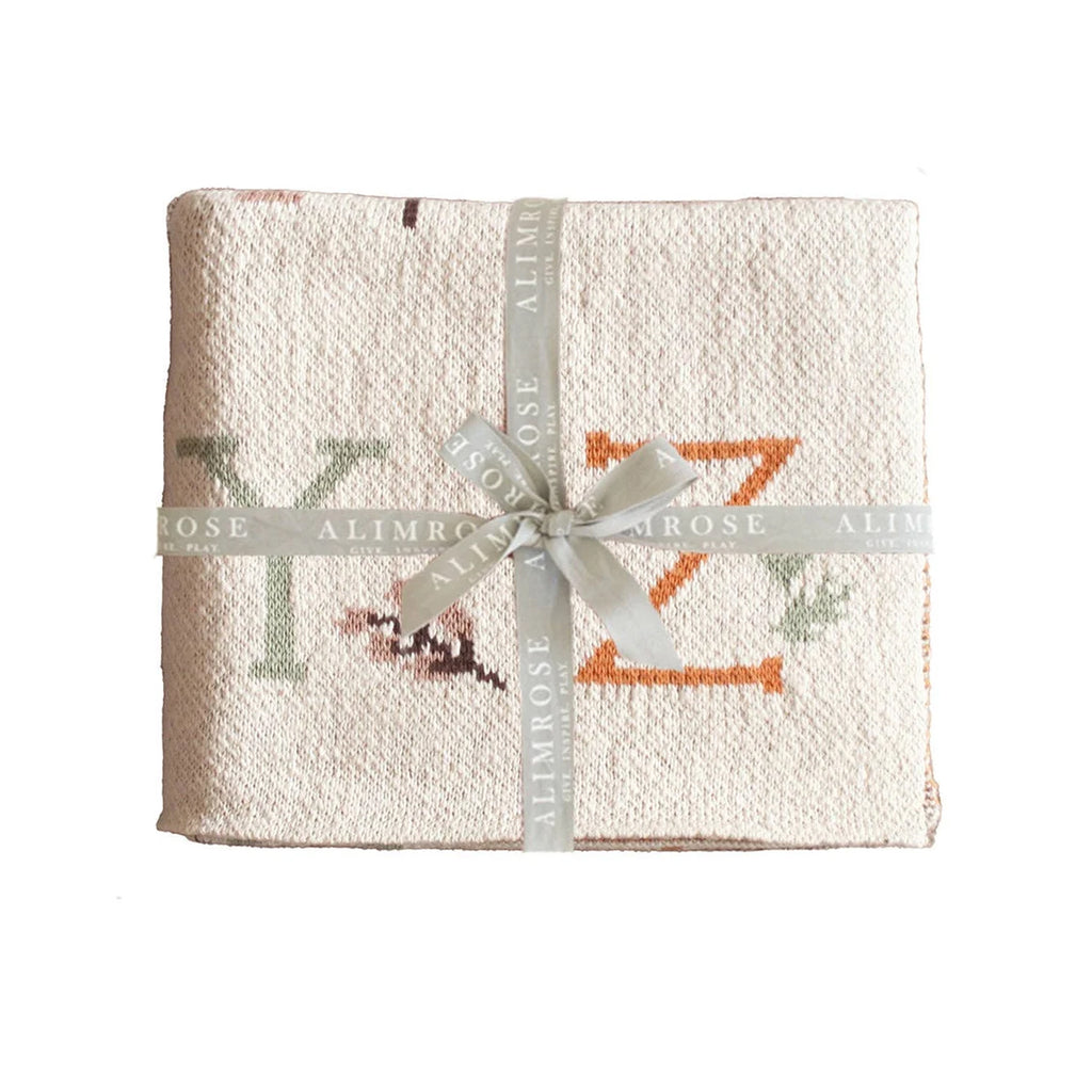 Baby Blanket - Alphabet Natural