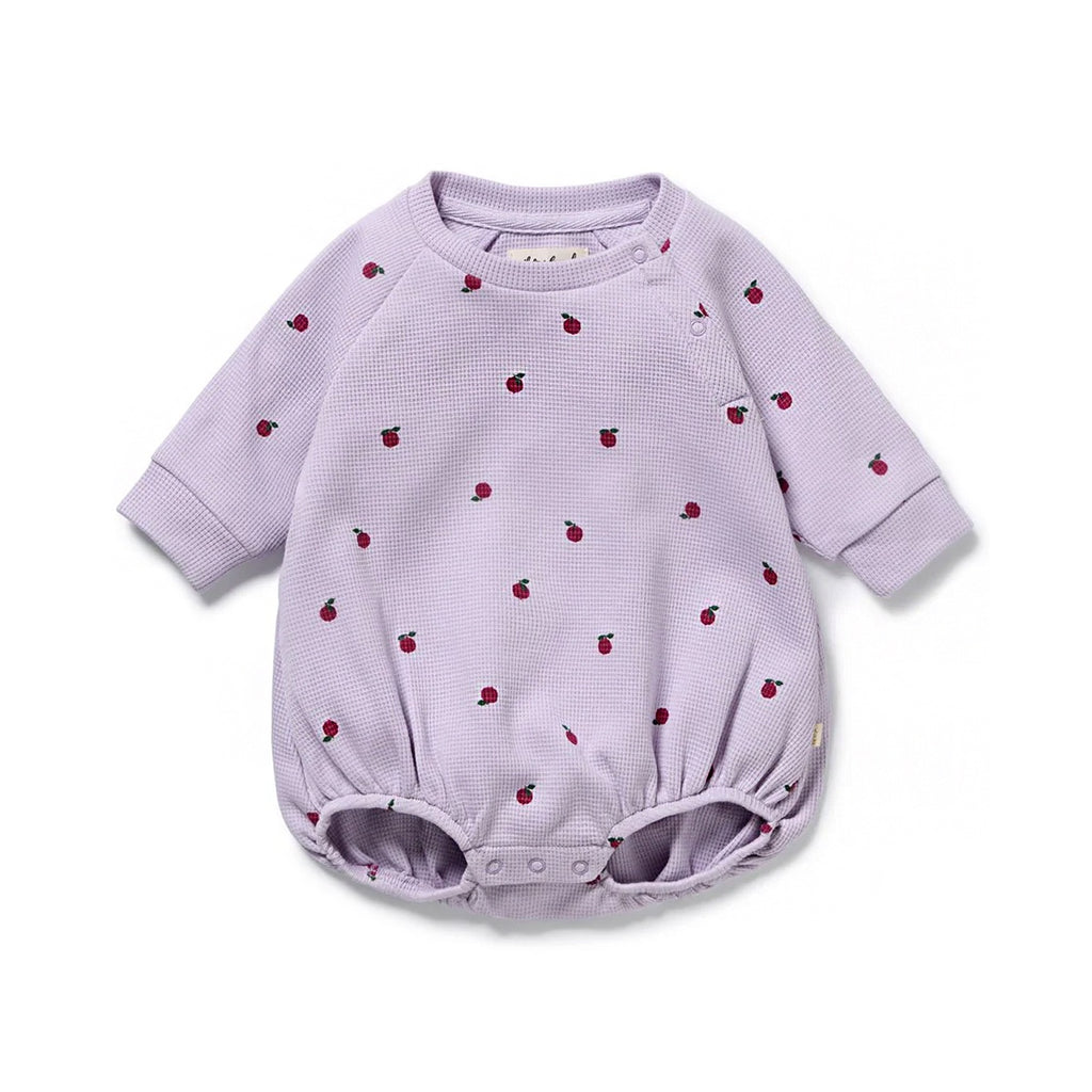 Berry Plums Organic Waffle Bodysuit