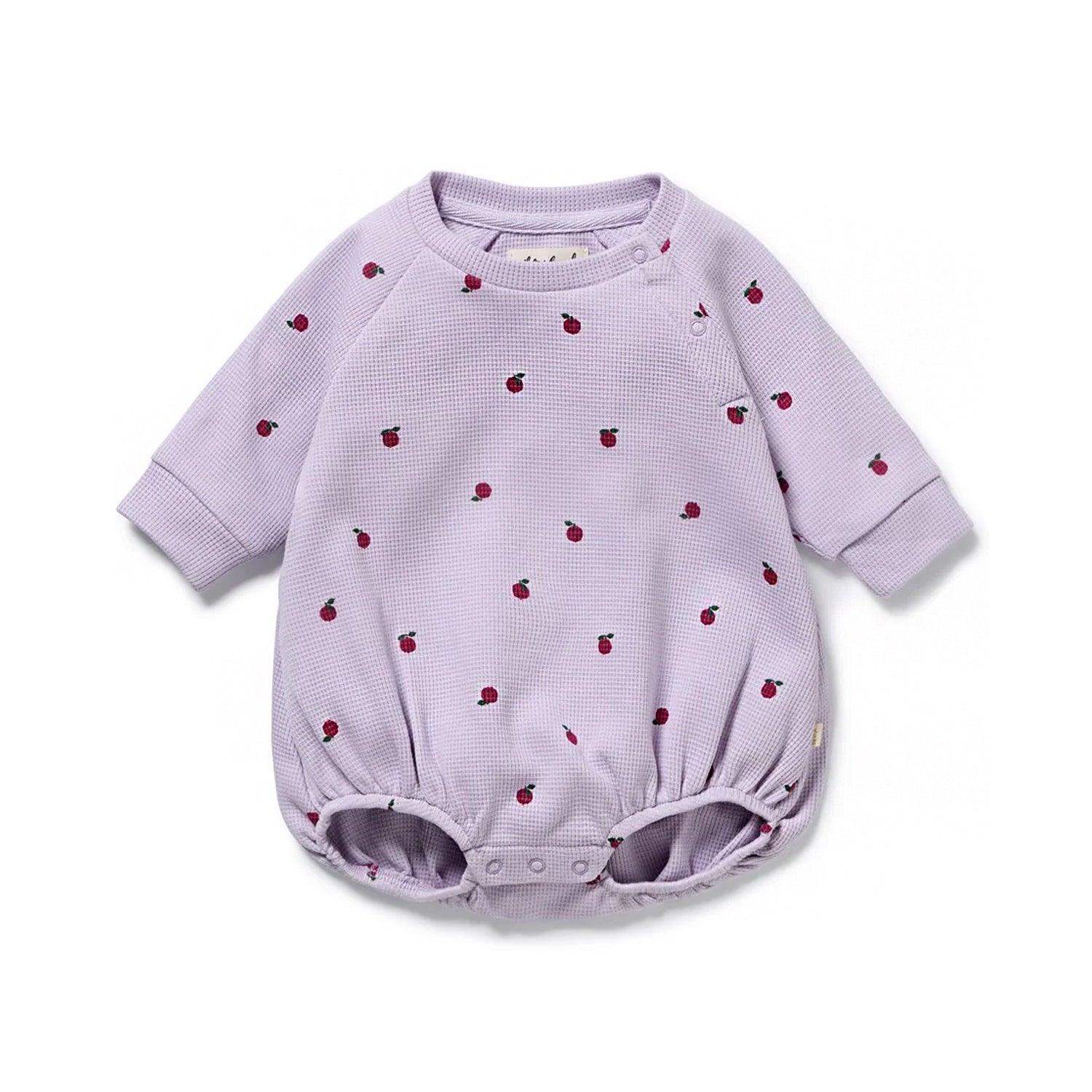 Berry Plums Organic Waffle Bodysuit