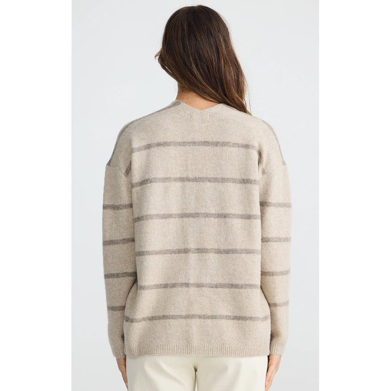 Knit Hallie - Taupe & Cocoa