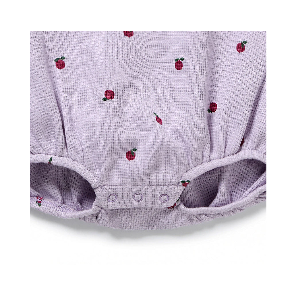 Berry Plums Organic Waffle Bodysuit