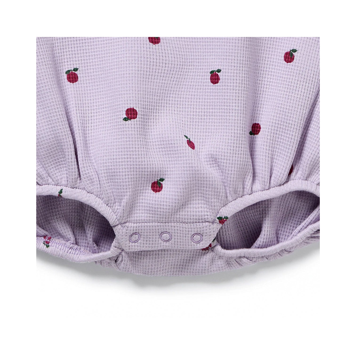 Berry Plums Organic Waffle Bodysuit