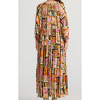 Dress Damascus Mid Sleeve - Postcard Petals