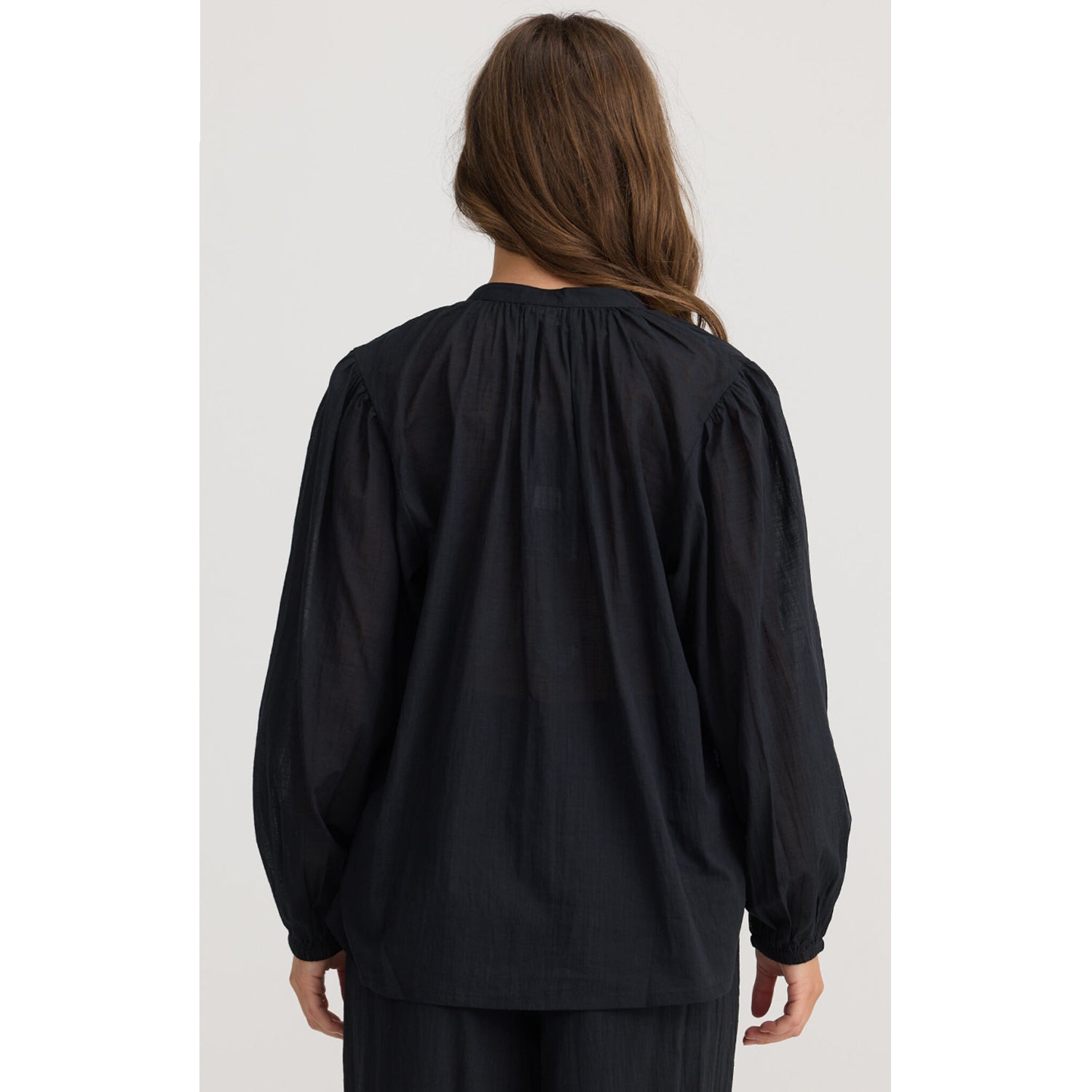 Top Cala Blouse - Black & Off White