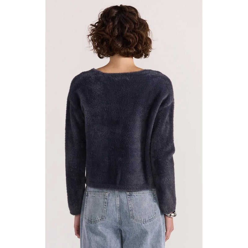 Jumper Fluffy Knit Ember - Slate