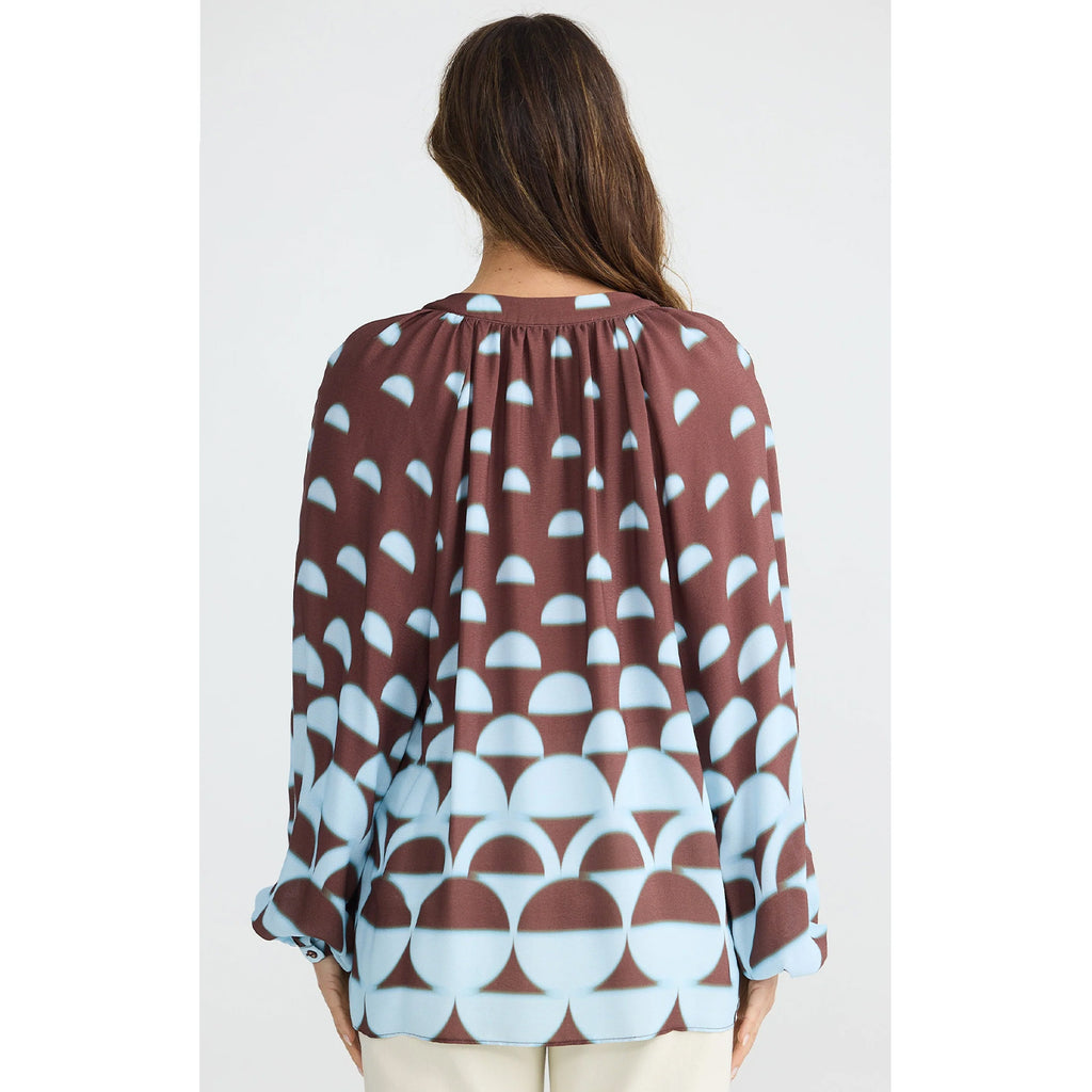 Top Diego - Blue Brown Geo