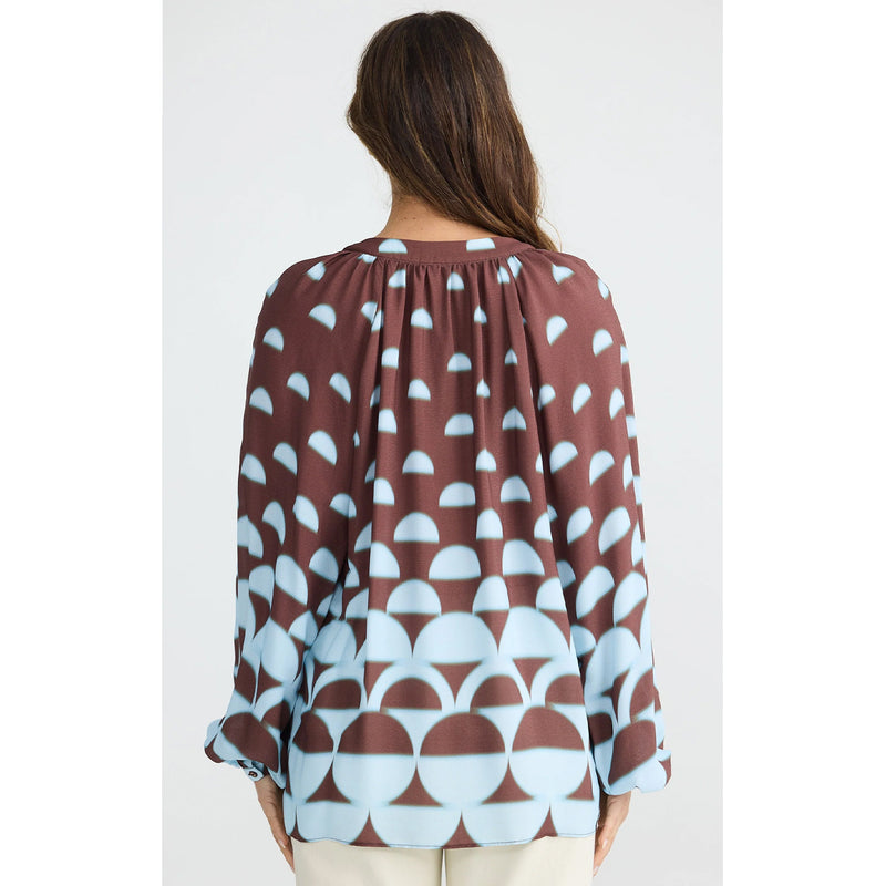 Top Diego - Blue Brown Geo