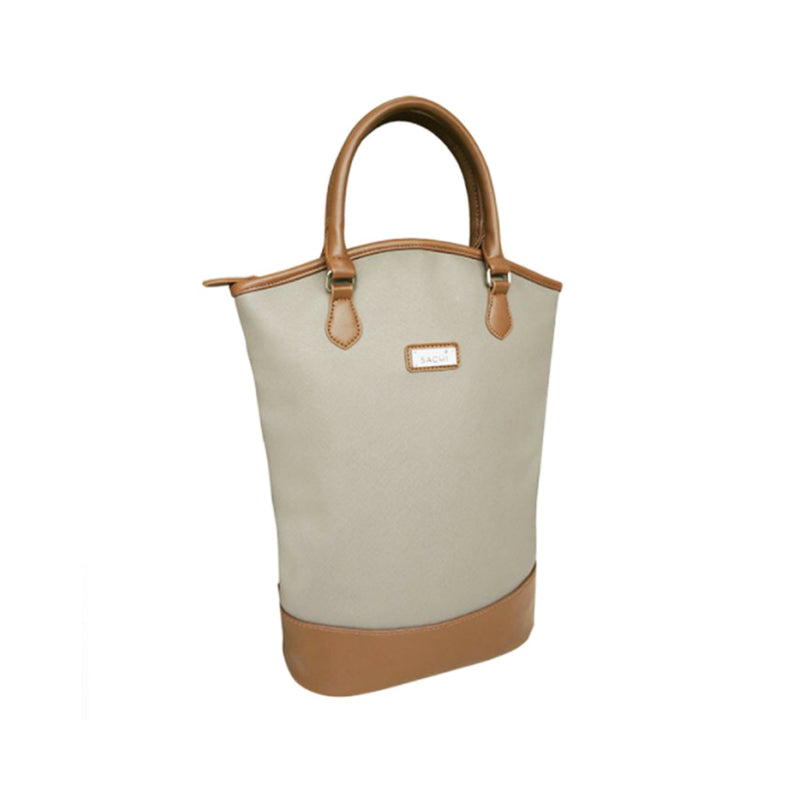 Wine Bag Two Bottle Taupe