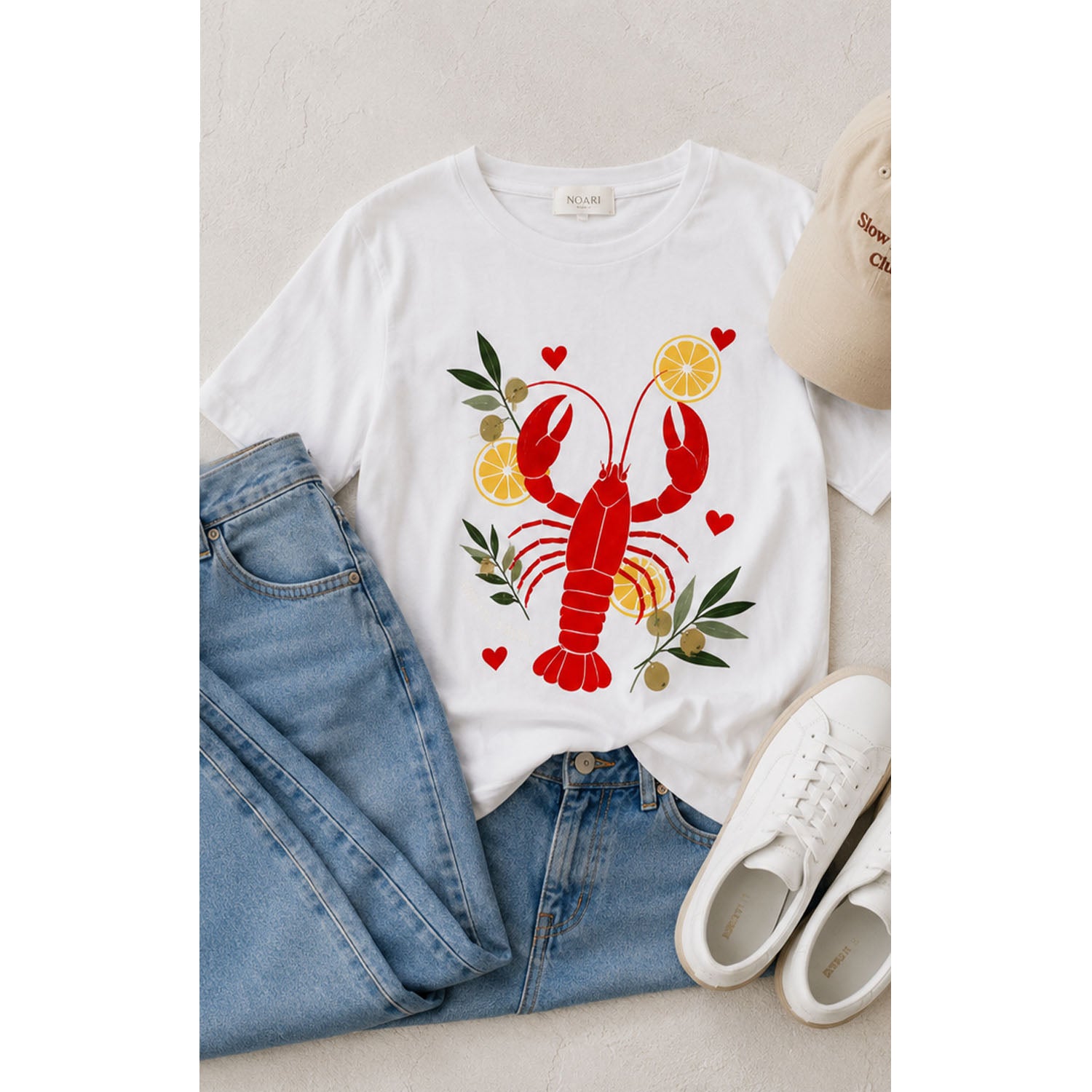 TShirt White - Lobster Shell Yeah!