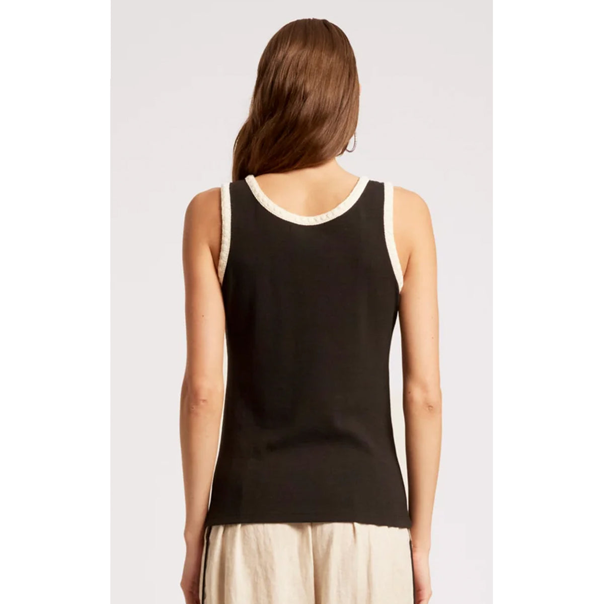 Tank Maris Stitched - Black / Tusk