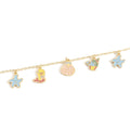 Kids Bracelet Gold Plated Charm - Beach Days