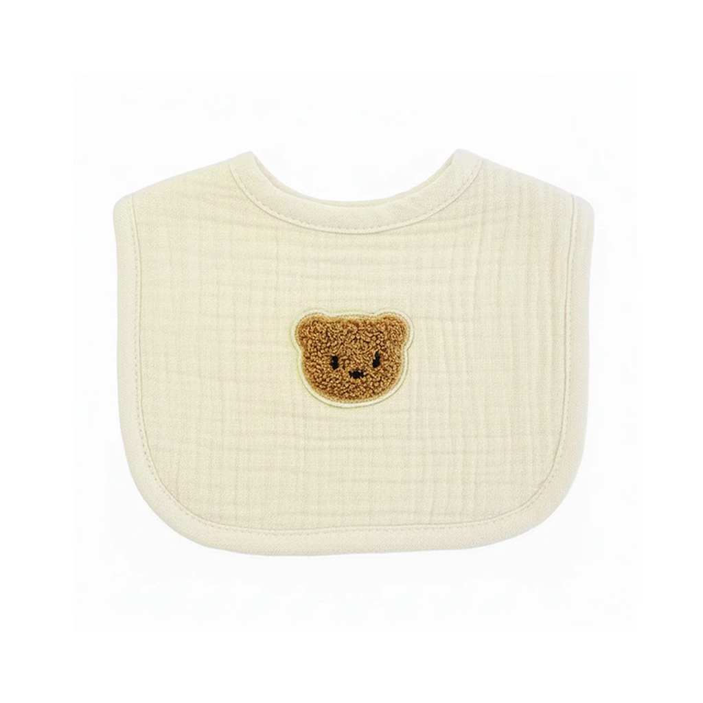 Bib Teddy - Ivory