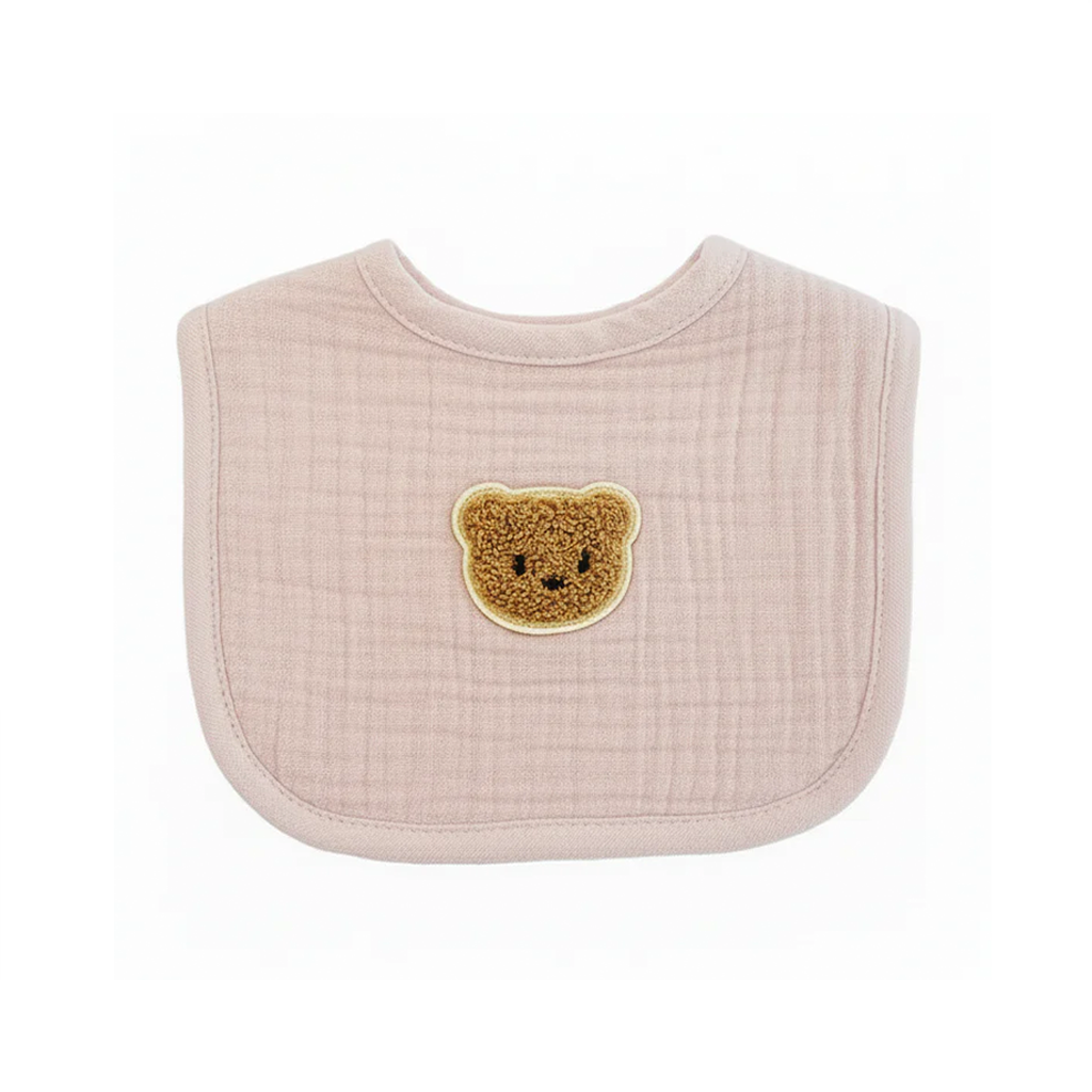 Bib Teddy - Dusty Pink