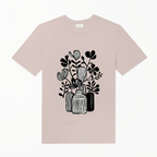 TShirt Taupe - Vase B&W