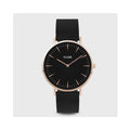 Watch - Boho Chic Mesh Rose Gold - Black/Black