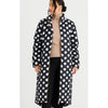 Jacket Whistler Long Puffer - Black & White Spot