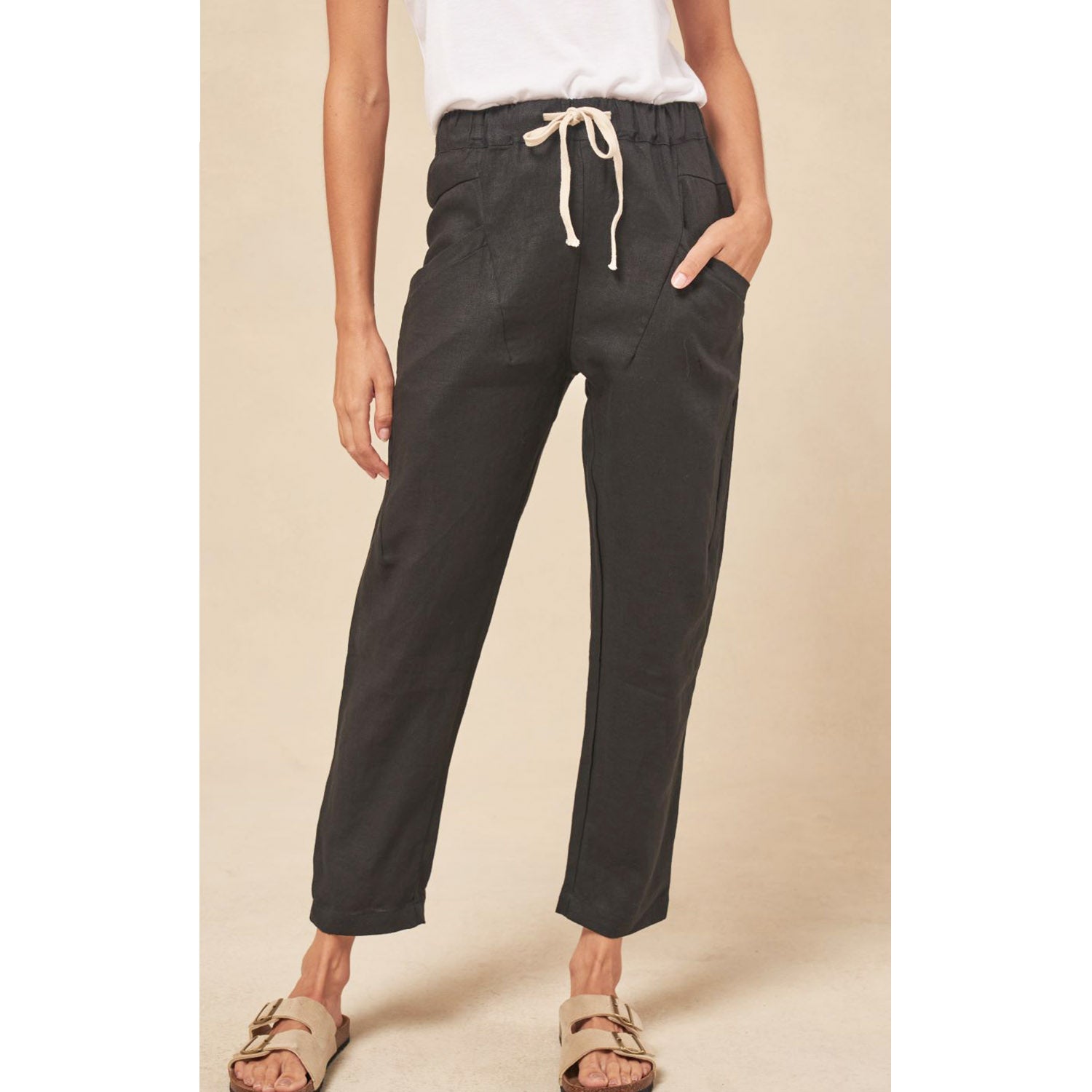 Pant Luxe Linen Black