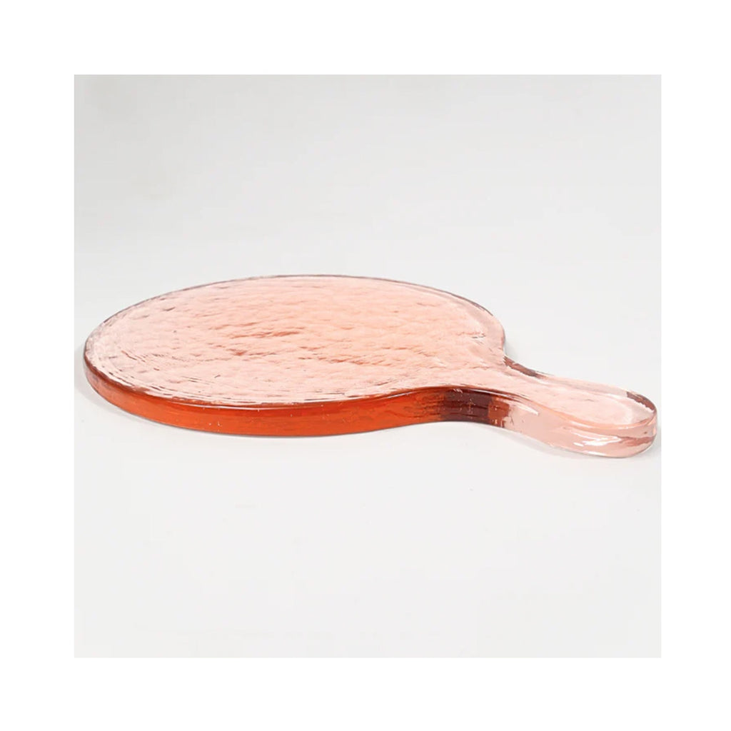 Board Handblown Glass Round - Blush