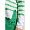 Top Bobbie - White & Green