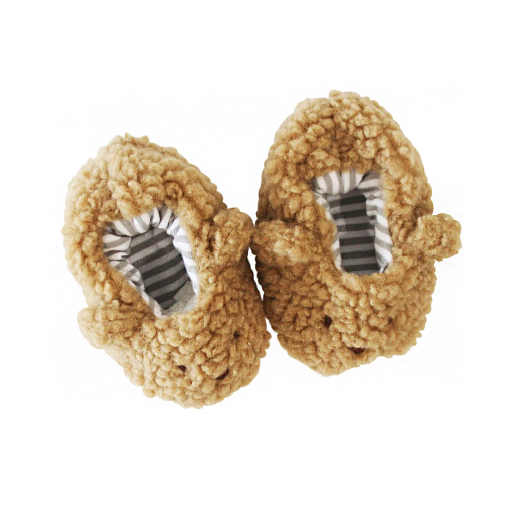 Booties Sherpa Bear - Caramel