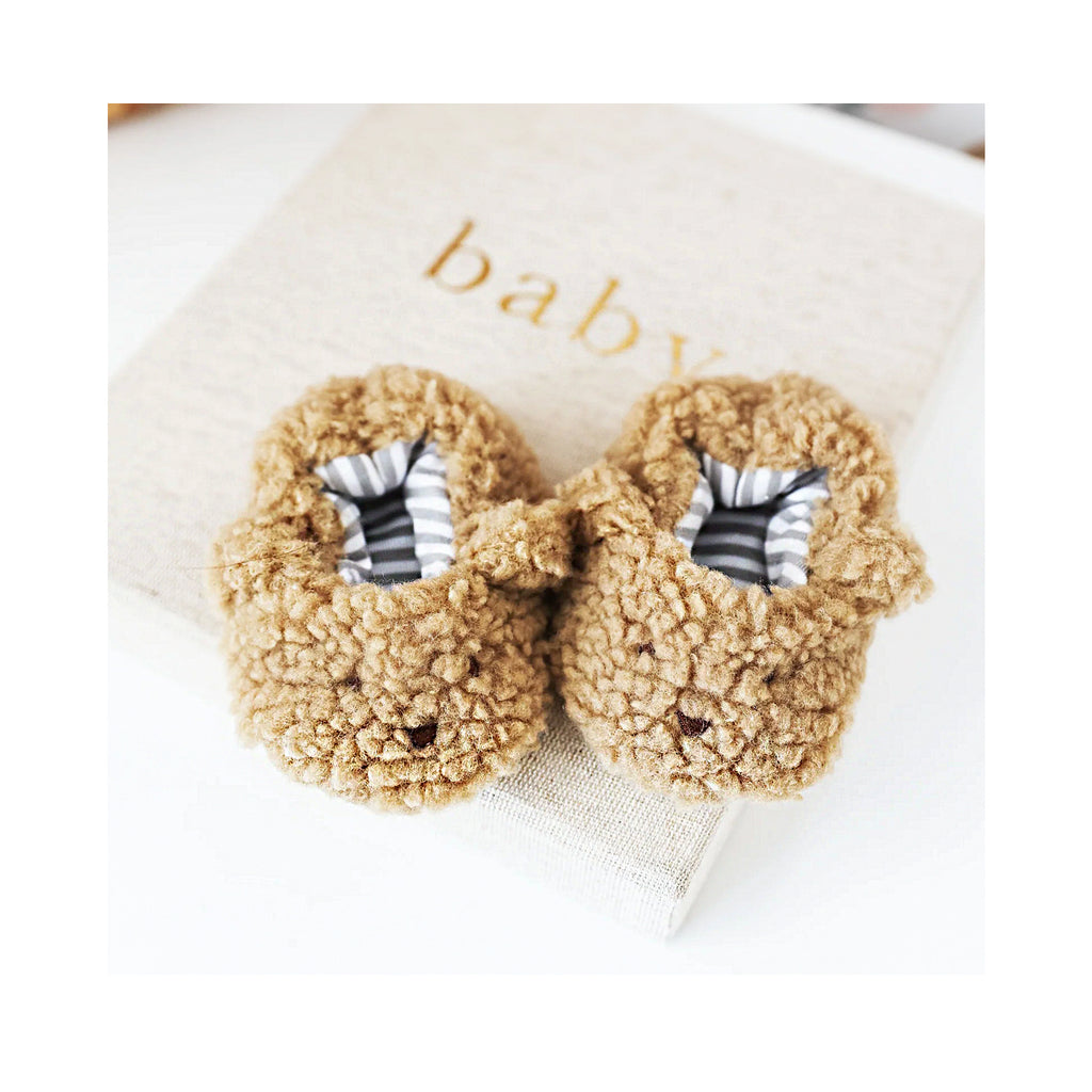 Booties Sherpa Bear - Caramel