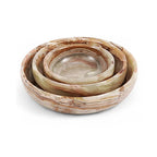Bowl Set 3 Marble - Green