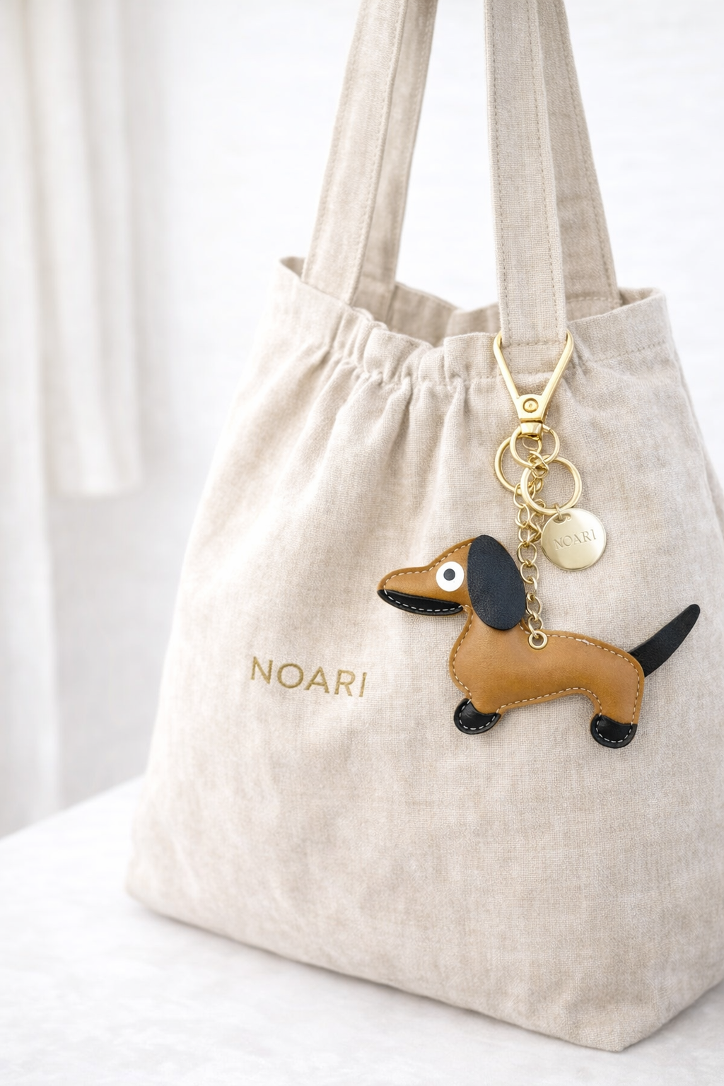 Keychain Dachshund Brown