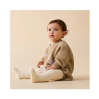 Oat and Mulberry Organic Knitted Bubble Bodysuit