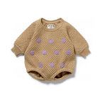 Oat and Mulberry Organic Knitted Bubble Bodysuit