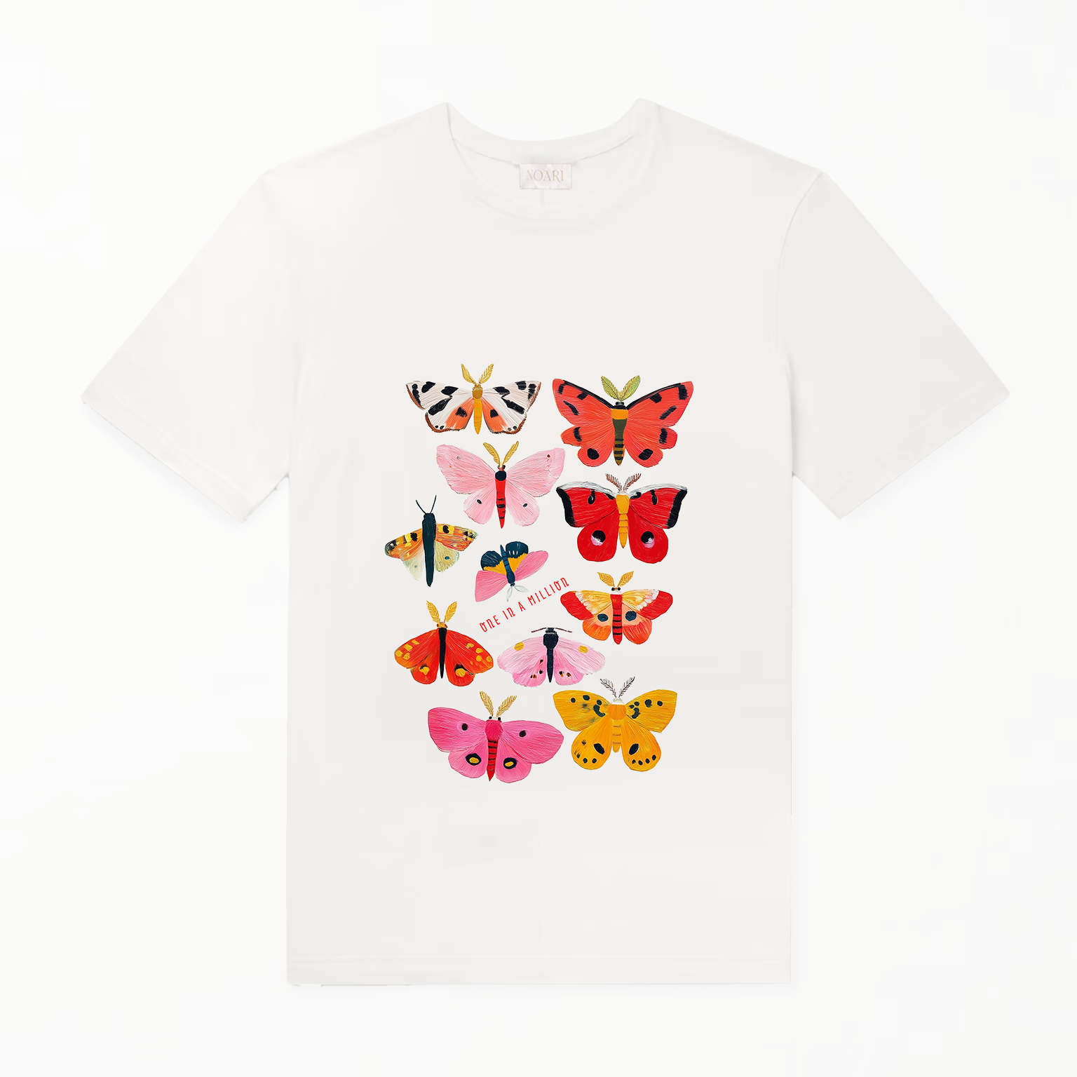 TShirt White - Butterflies ONE IN MILLION