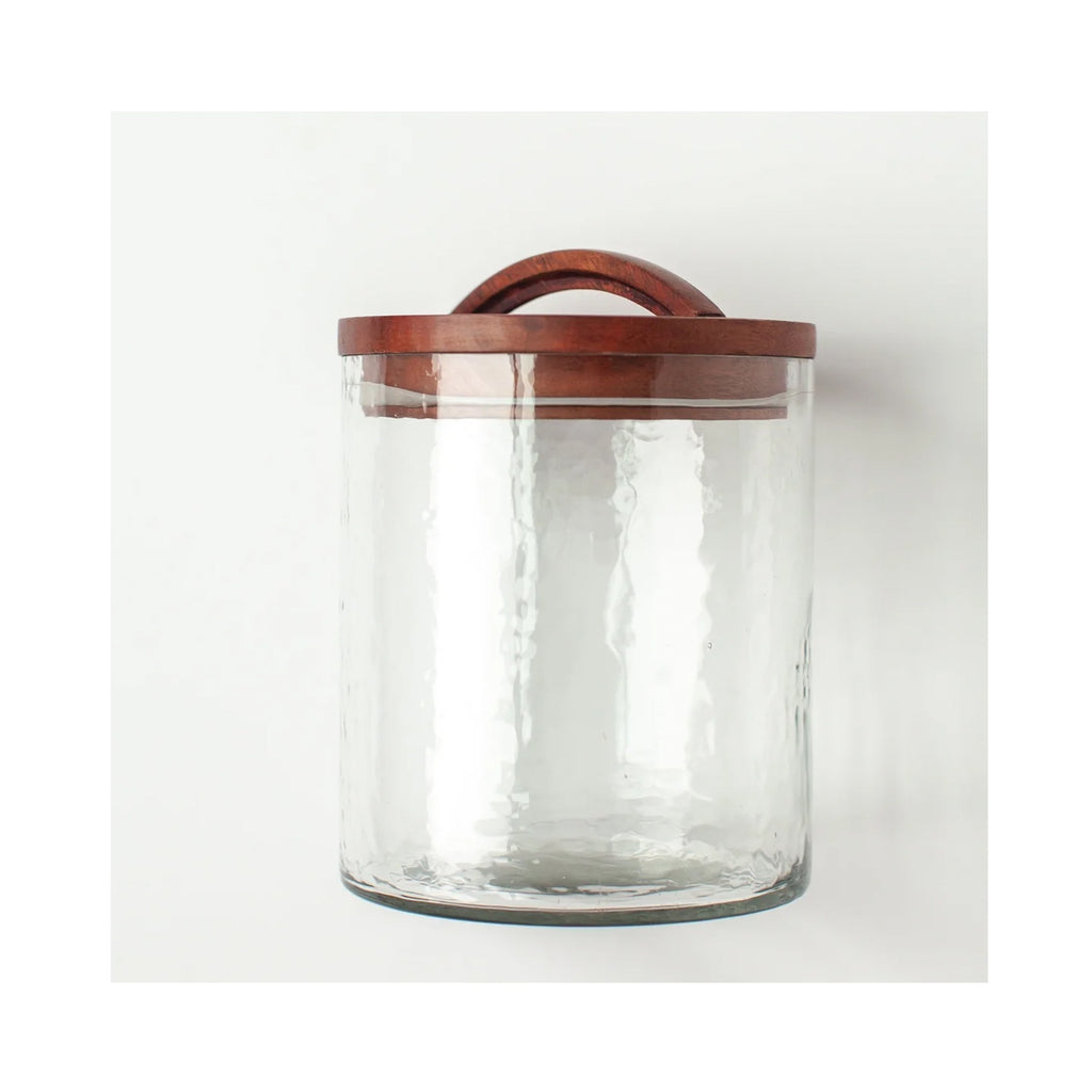 Canister Handblown Glass Small - Clear