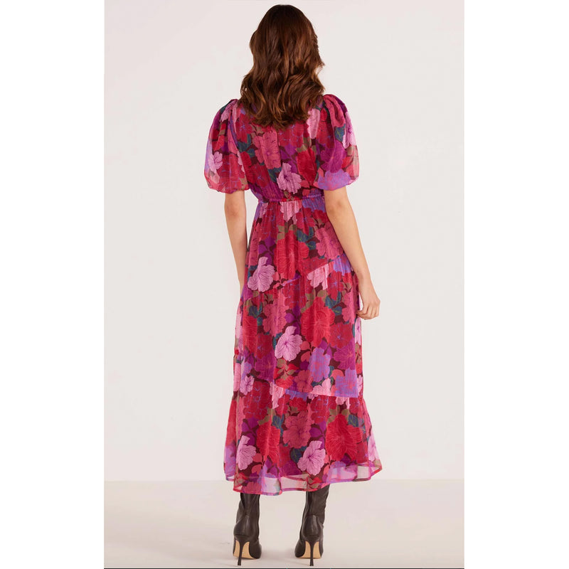 Dress Lexie Tiered Midi - Floral Blooms