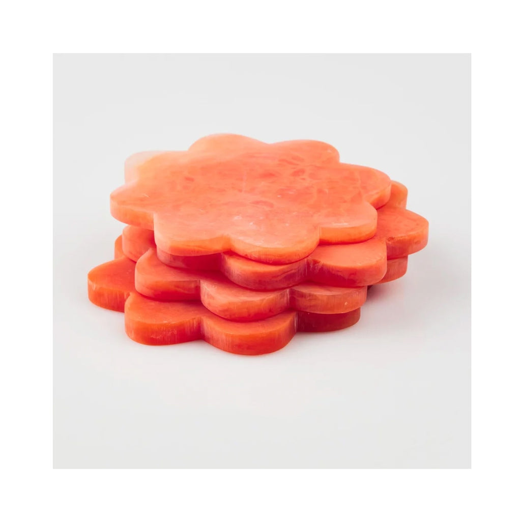 Coasters Resin Set 4 - Orange