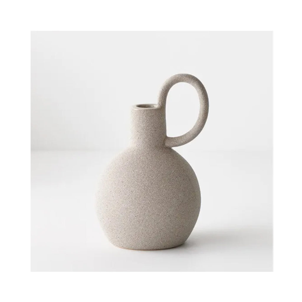 Vase Pilu with Handle Grey
