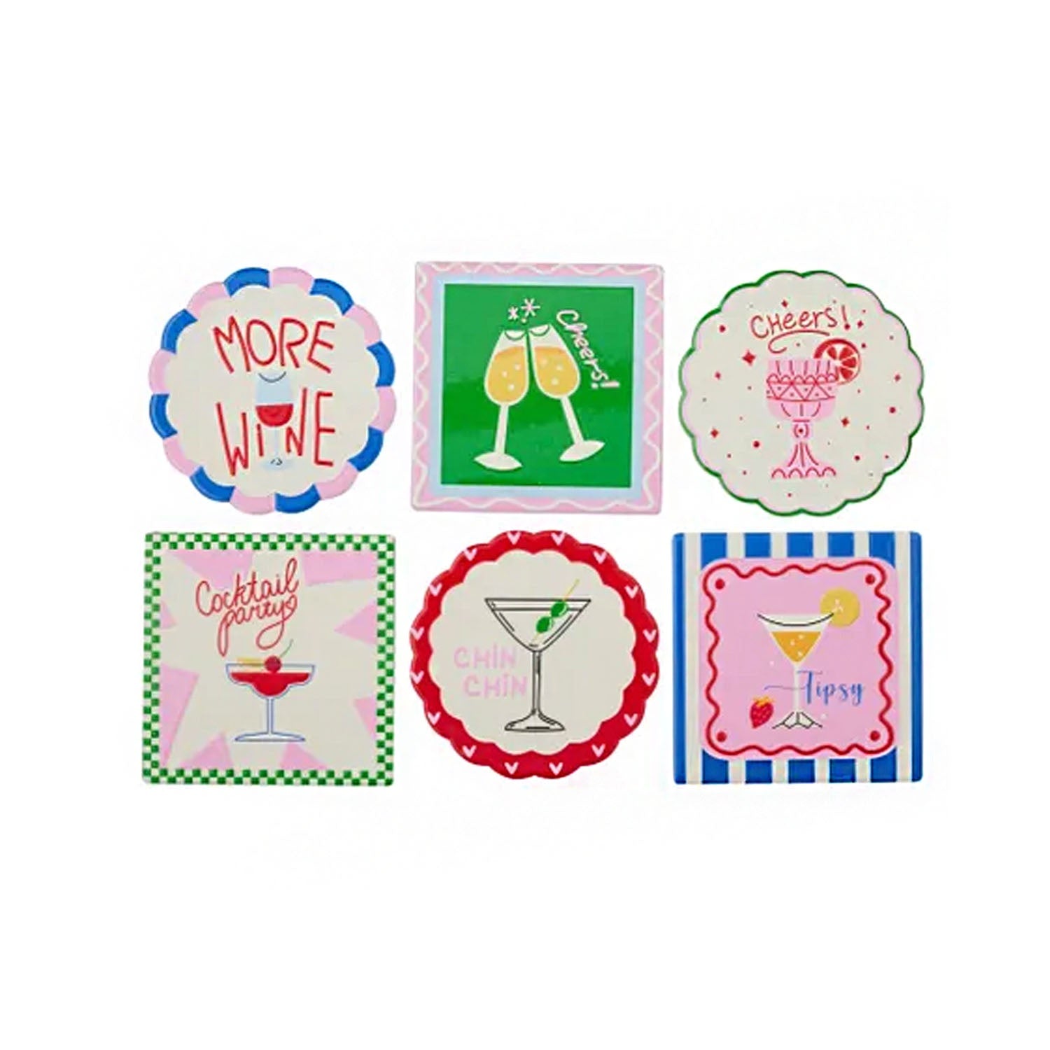 Coaster Cocktail Ceramic 10cm