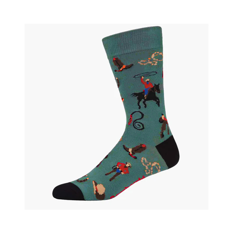 Mens Bamboo Socks Ride Em Cowboy