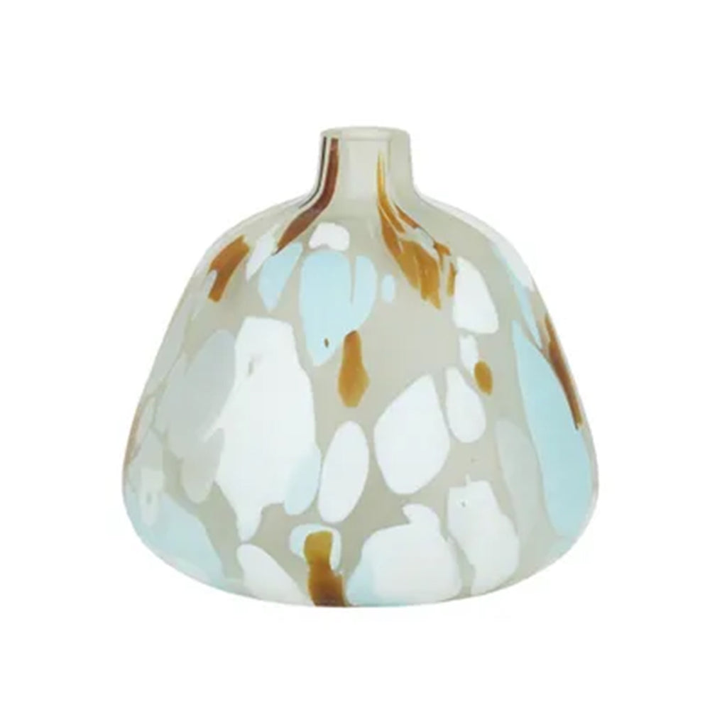 Vase Agra - Blue & Tan