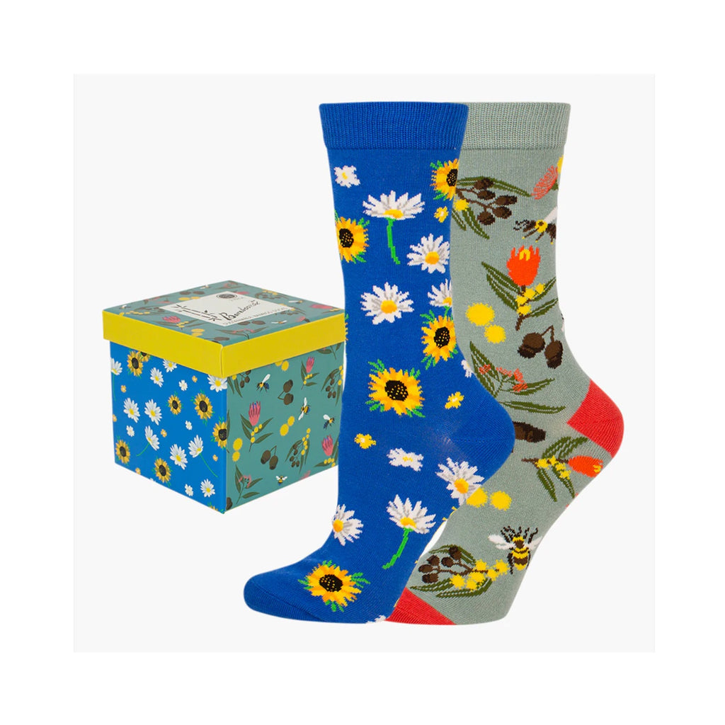 Womens Socks Gift Box 2 Pack - Sunny Days