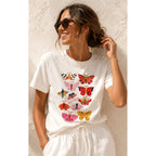 TShirt White - Butterflies ONE IN MILLION