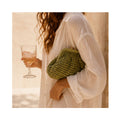 Clutch Elody Straw - Matcha