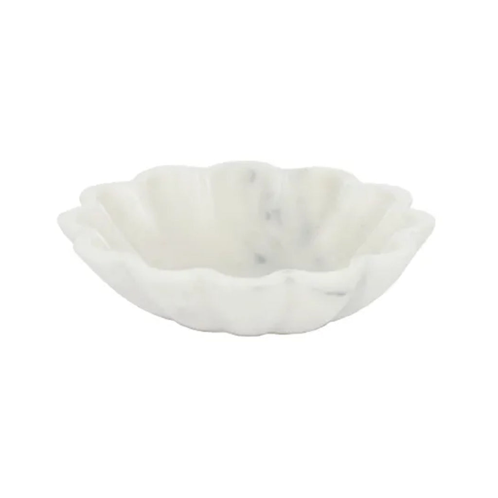 Bowl Marble Flor Small - White