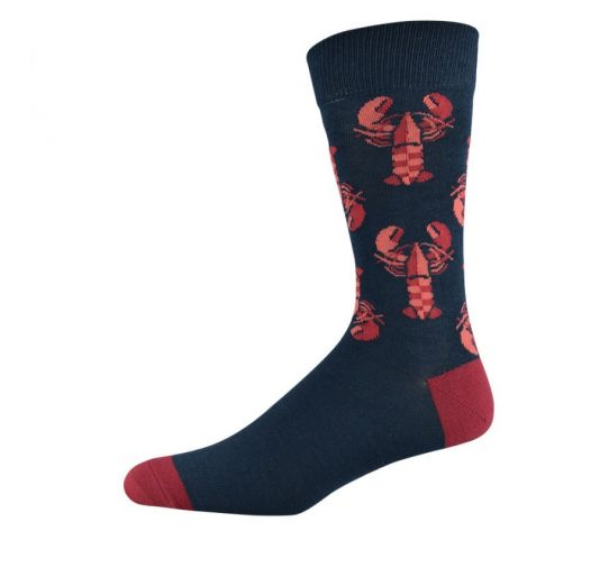 Mens Bamboo Socks Lobster