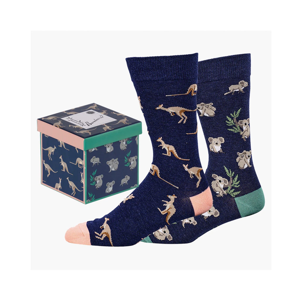 Mens Socks Gift Box 2 Pack - Native Animals